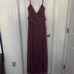 David’s Bridal bridesmaid dress in Chianti